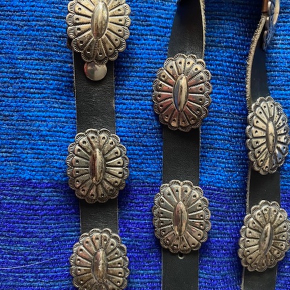 Sterling Silver Native American Concha Belt - Picture 1 of 2